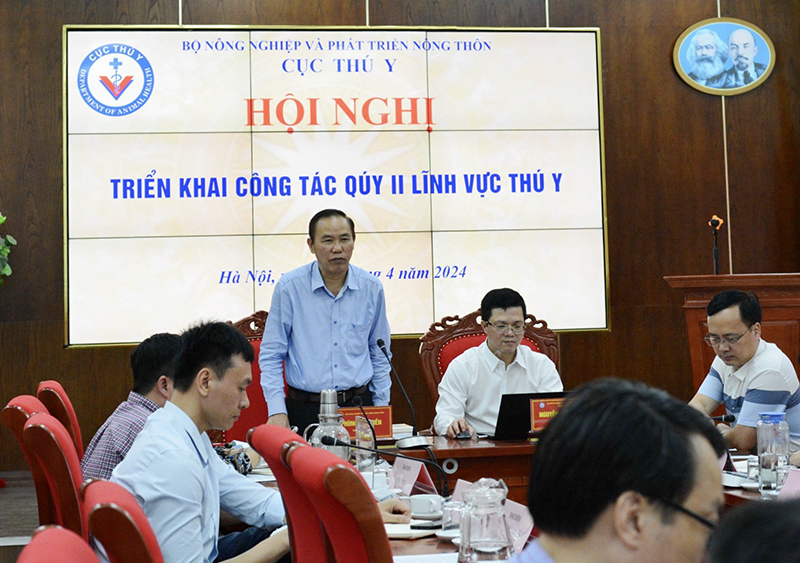 triển khai công tác quý II lĩnh vực thú y